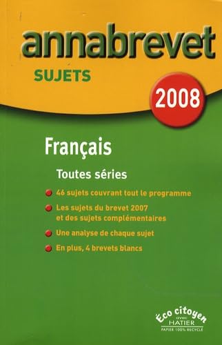 Français Brevet séries générale, technologique et professionnelle: Sujets book