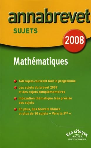 Mathématiques Brevet: Sujets book