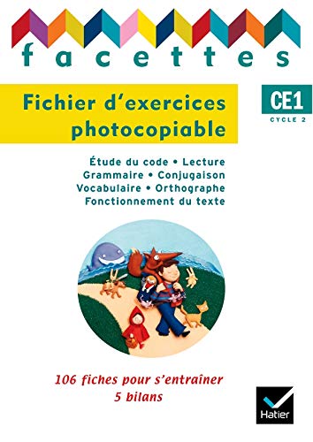 Facettes Français CE1 éd. 2008 - Fichier d'exercices photocopiables book