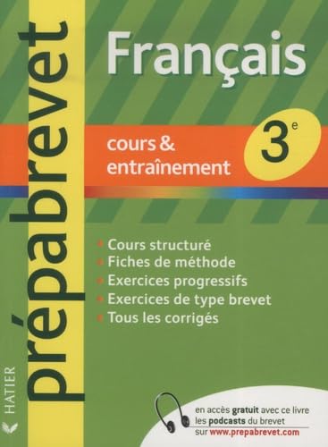 Français 3e: Cours & entraînement book