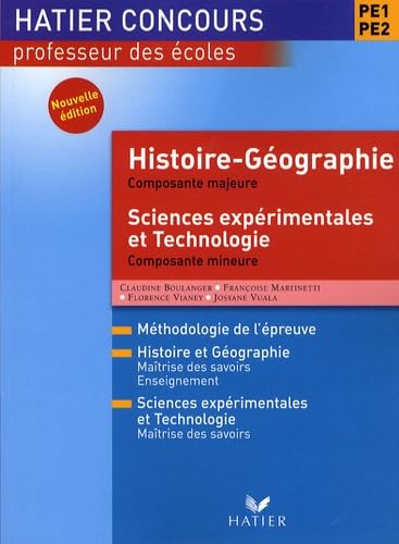 Histoire et Géographie, composante majeure, sciences expérimentales et technologie, composante mineure book