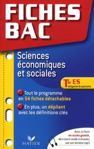 Sciences économiques et sociales Tle ES, obligatoire et spécialité book