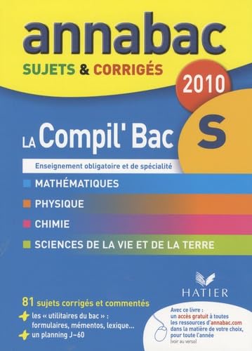 La Compil' Bac S: Enseignement obligatoire et de spécialité - Sujets et corrigés book