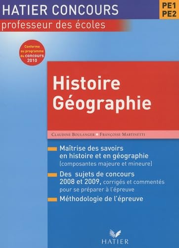 Concours CRPE Histoire-géographie book