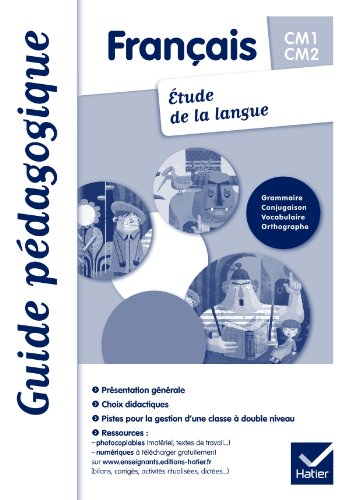 Français Etude de la langue CM1-CM2 éd. 2011 - Guide pédagogique book