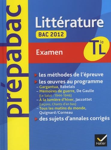 Littérature Terminale L Bac 2012 book