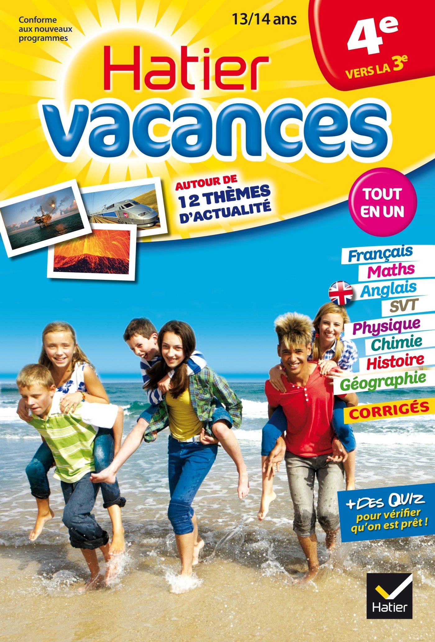Hatier vacances 4e vers la 3e: Douze séquences de révision autour de douze thèmes d'actualité book