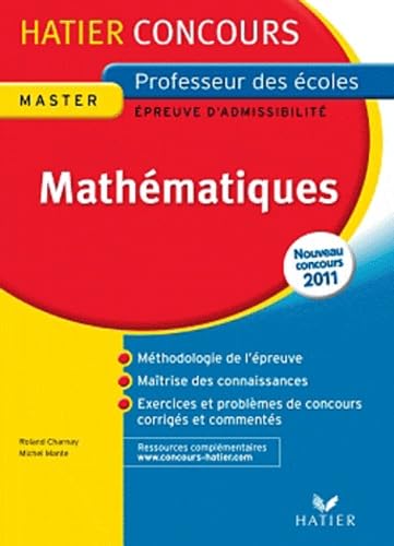 Mathématiques: Epreuve écrite d'admissibilité Professeur des écoles book