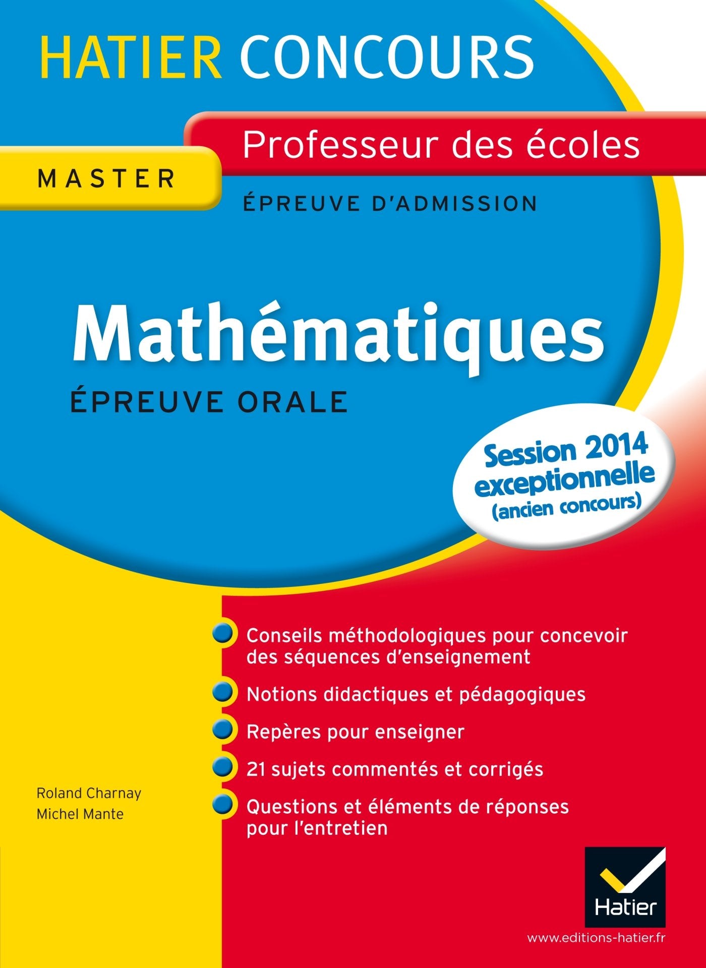 Mathématiques: Epreuve orale d'admission Concours de professeur des écoles book