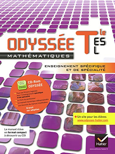 Odyssée Maths Tles ES/L éd. 2012 - Livre de l'élève (version enseignant) spécifique et spécialité book