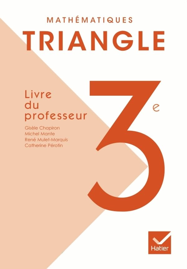 Triangle Mathématiques 3e éd. 2012 - Livre du professeur book