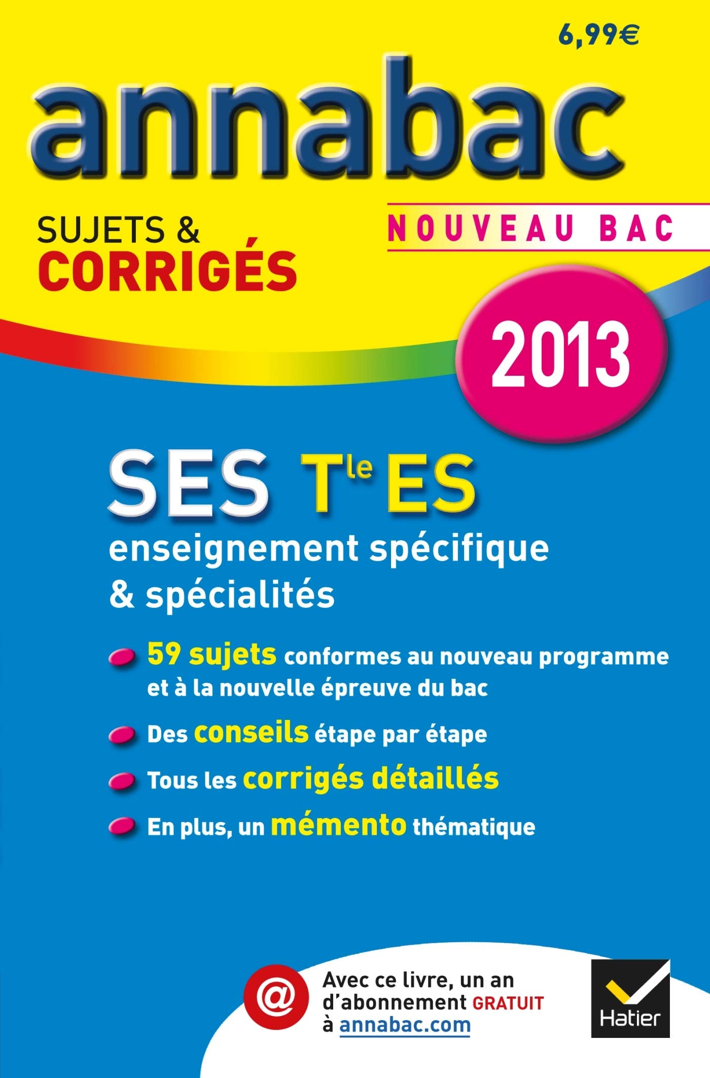 Sciences économiques et sociales Tle ES: Sujets et corrigés book