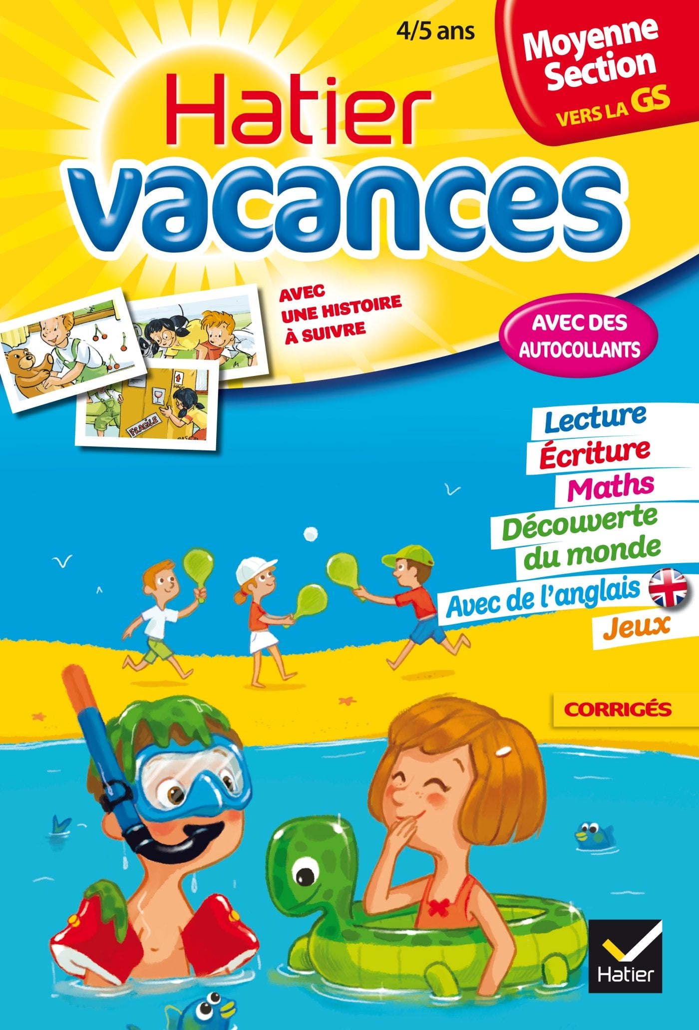Hatier vacances MS vers la GS: Les aventures d'Alisée et Corentin book