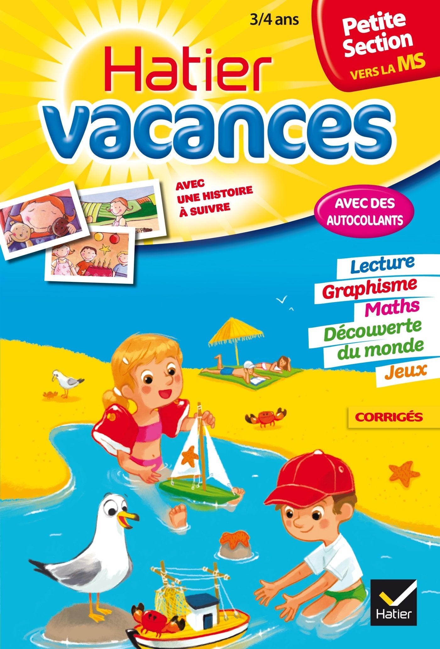 Hatier vacances de la petite section vers la moyenne section: Un été avec Vanille et Chocolat book
