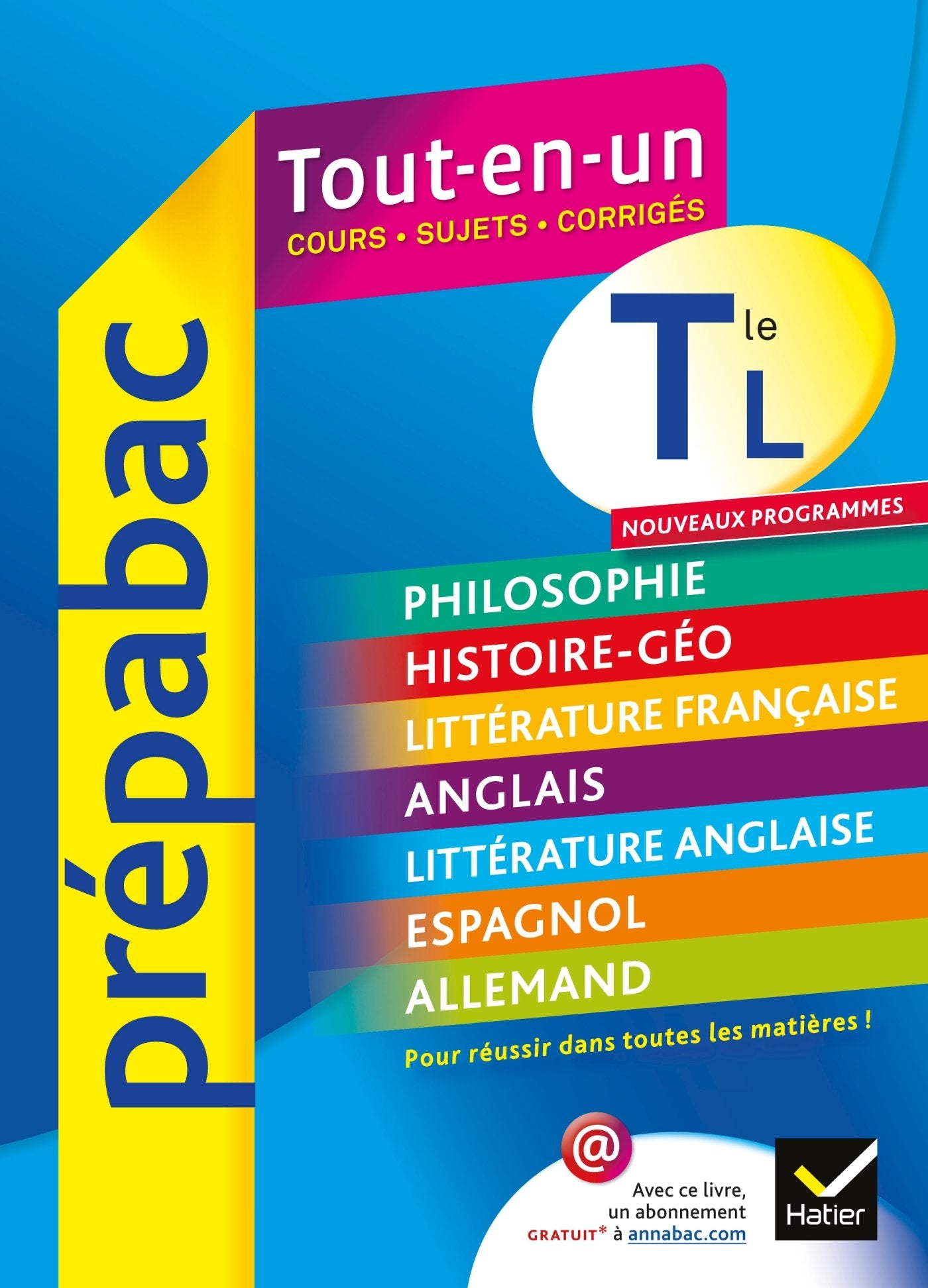 Prépabac Tout-en-un Tle L: Toutes les matières - Bac - Terminale L book