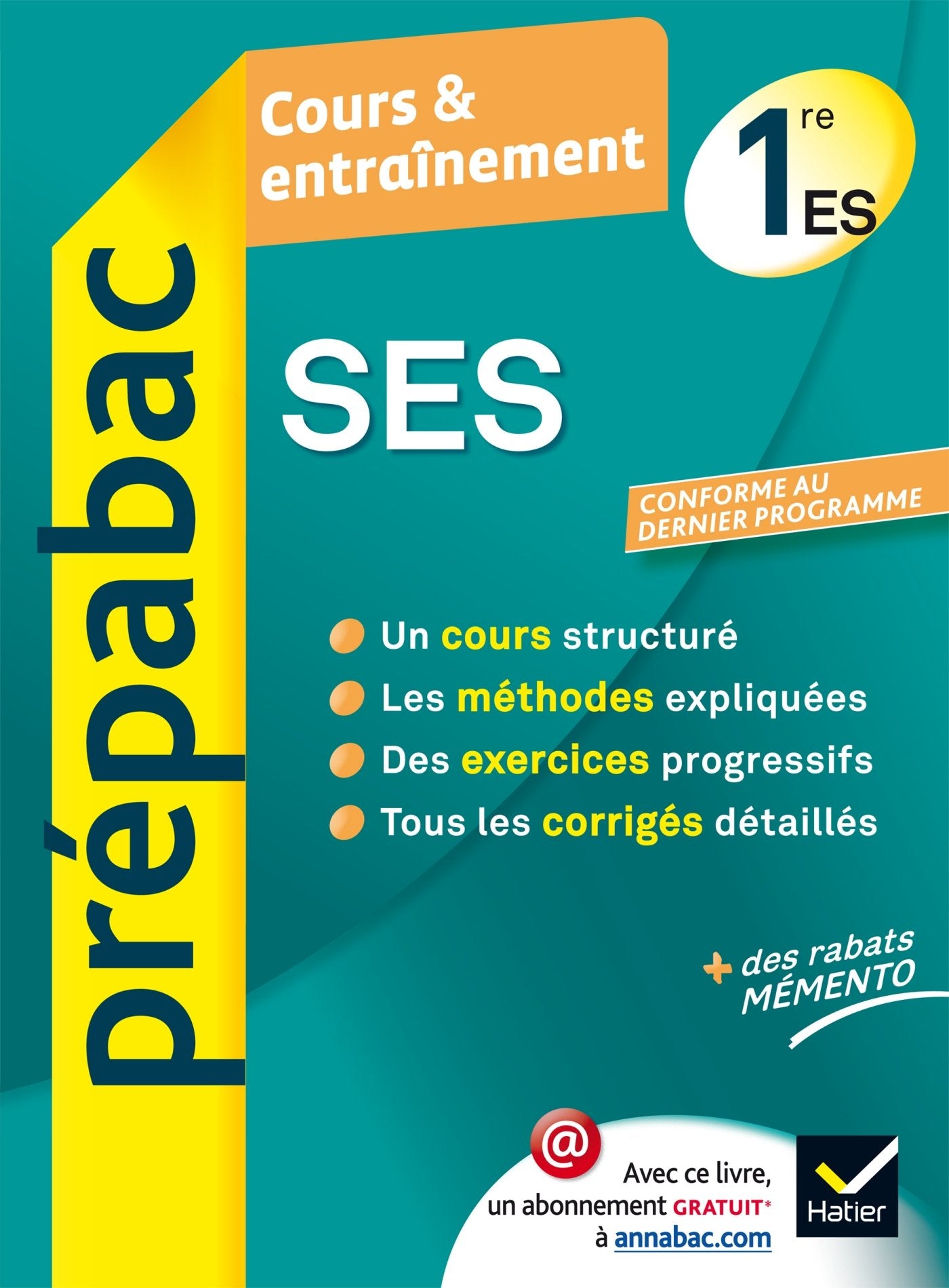 Sciences économiques et sociales 1e ES book