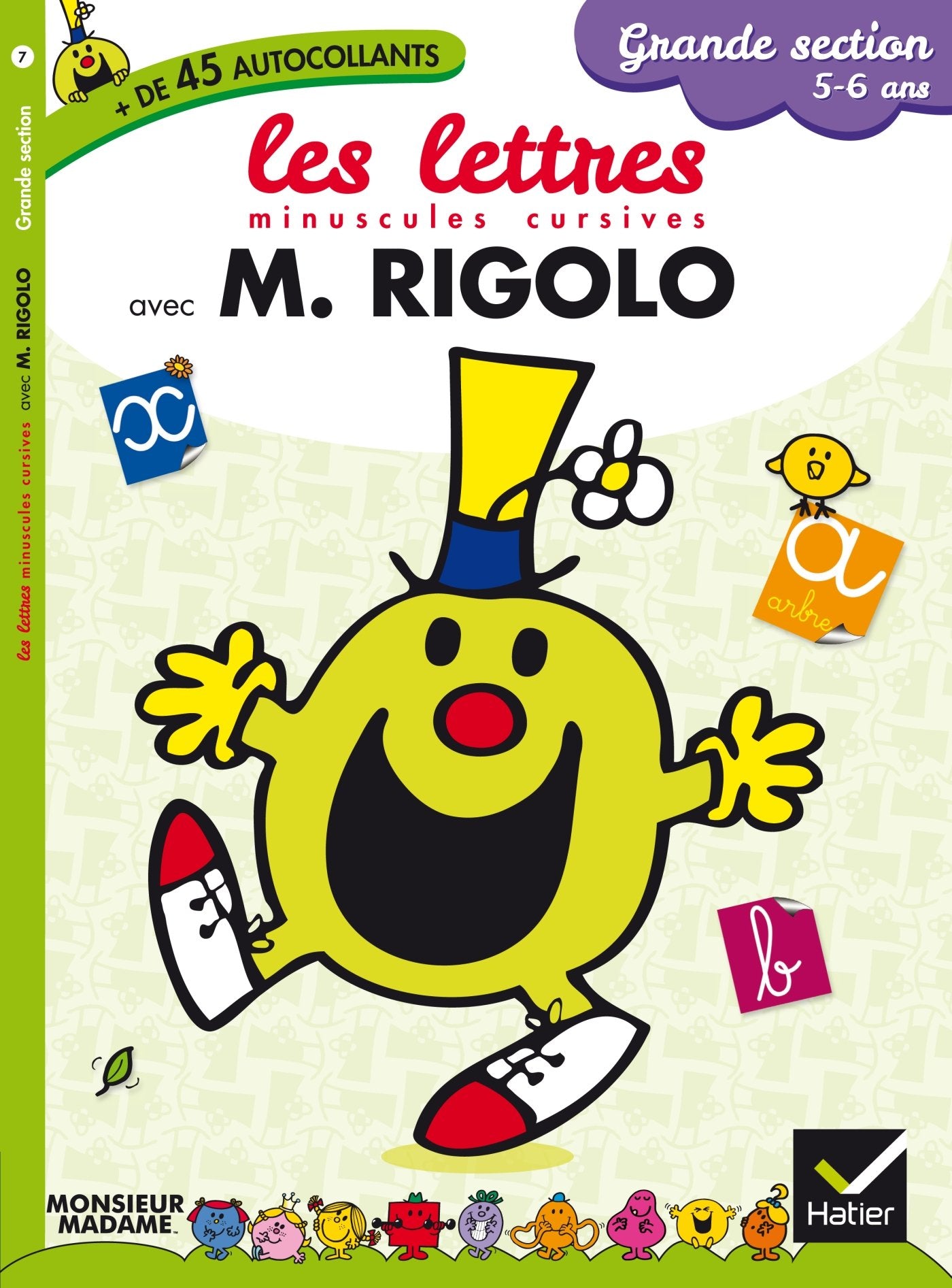 Les lettres minuscules cursives avec M. Rigolo: Grande section 5-6 ans book