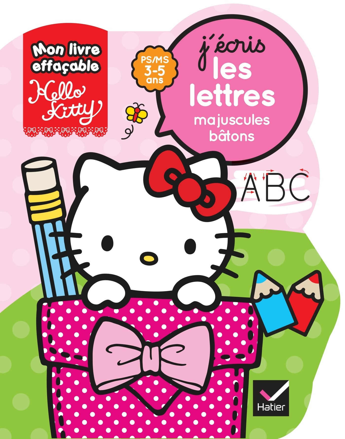J'écris les lettres majuscules bâtons, Petite et Moyenne Section 3-5 ans book