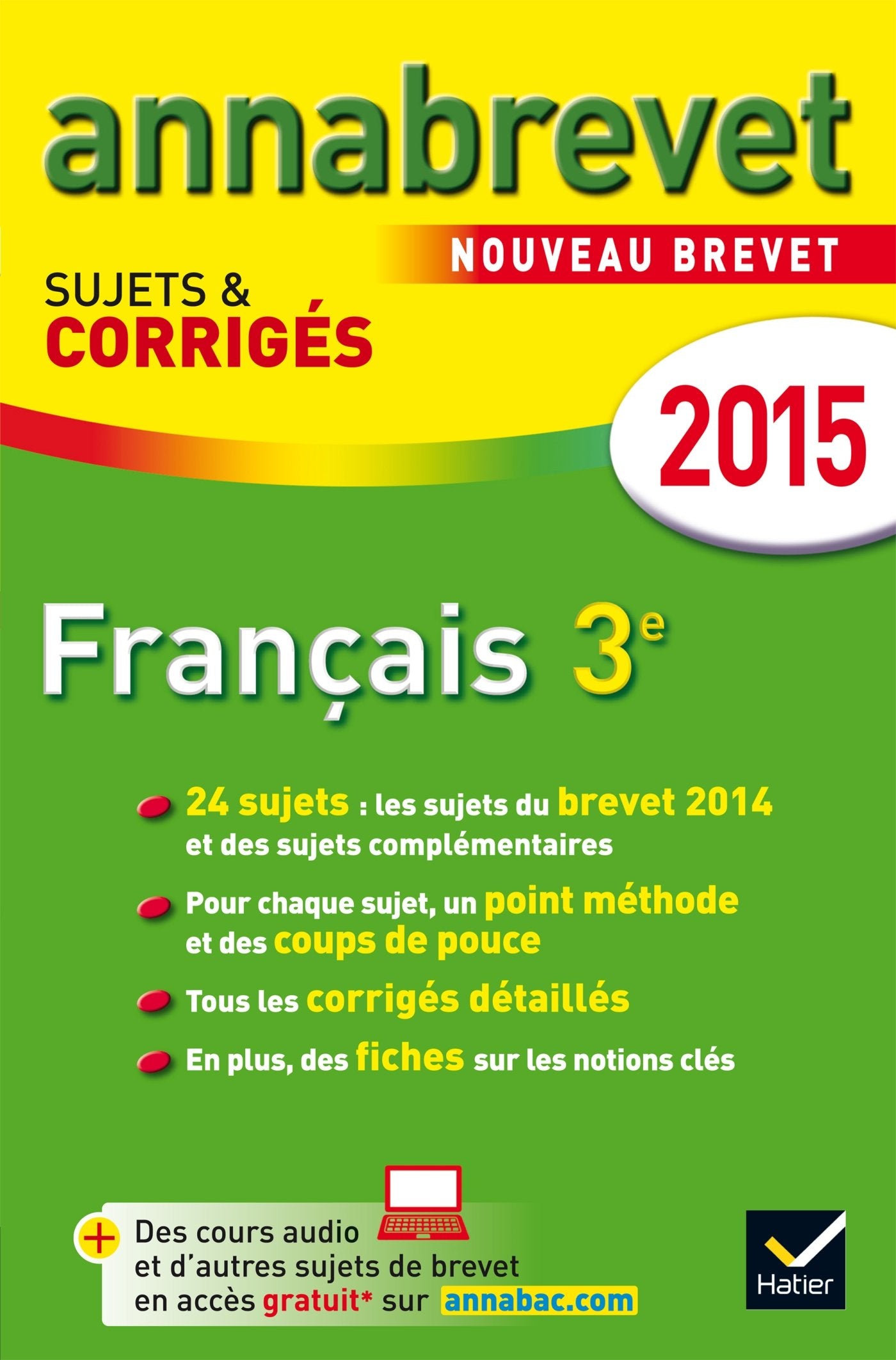 Français 3e séries générale et professionnelle: Sujets et corrigés Books