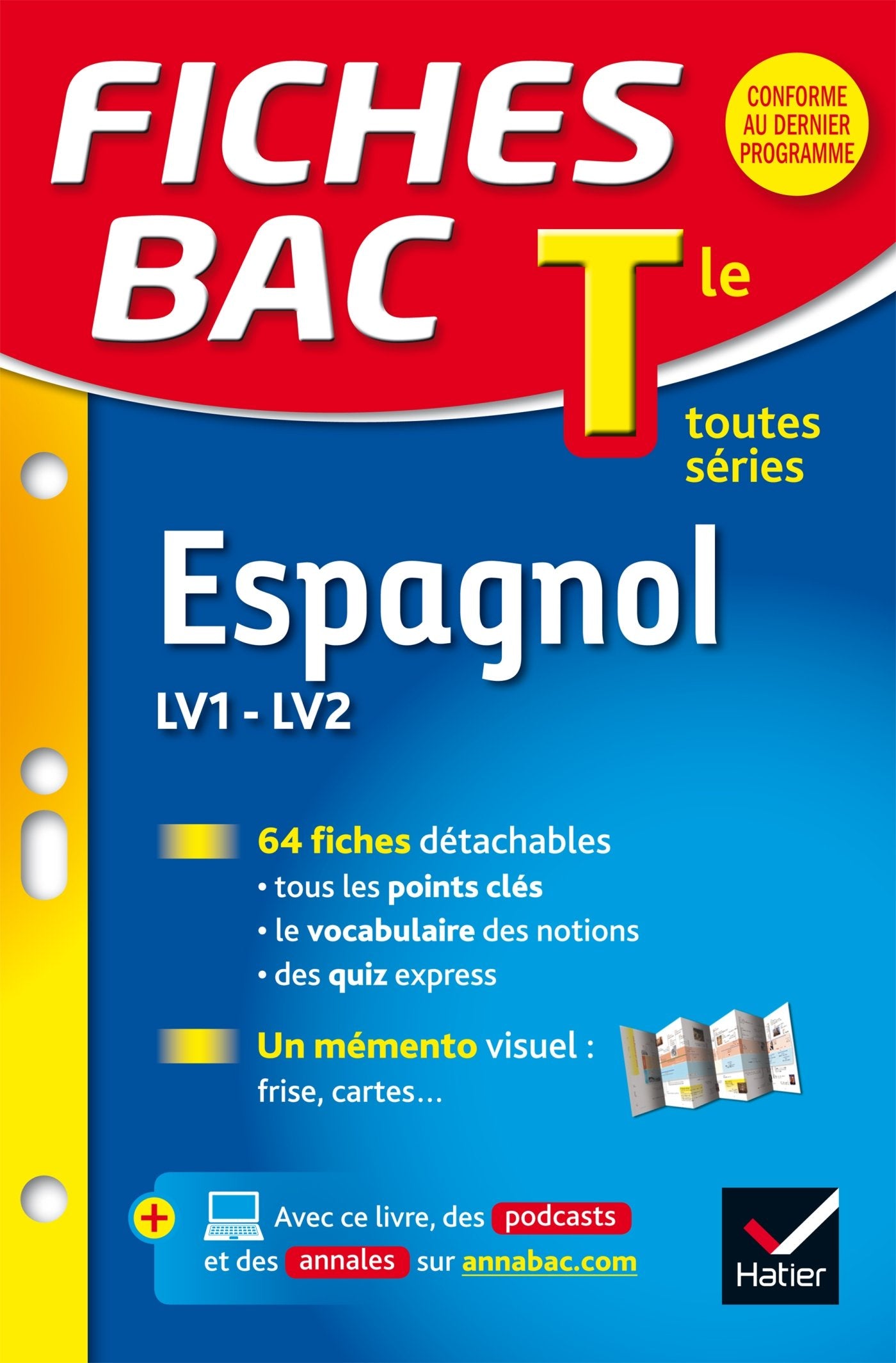 Fiches Bac Terminale: Espagnol Lv1 Lv2 Terminale Toutes Series Foreign Languages ​​& Dictionaries