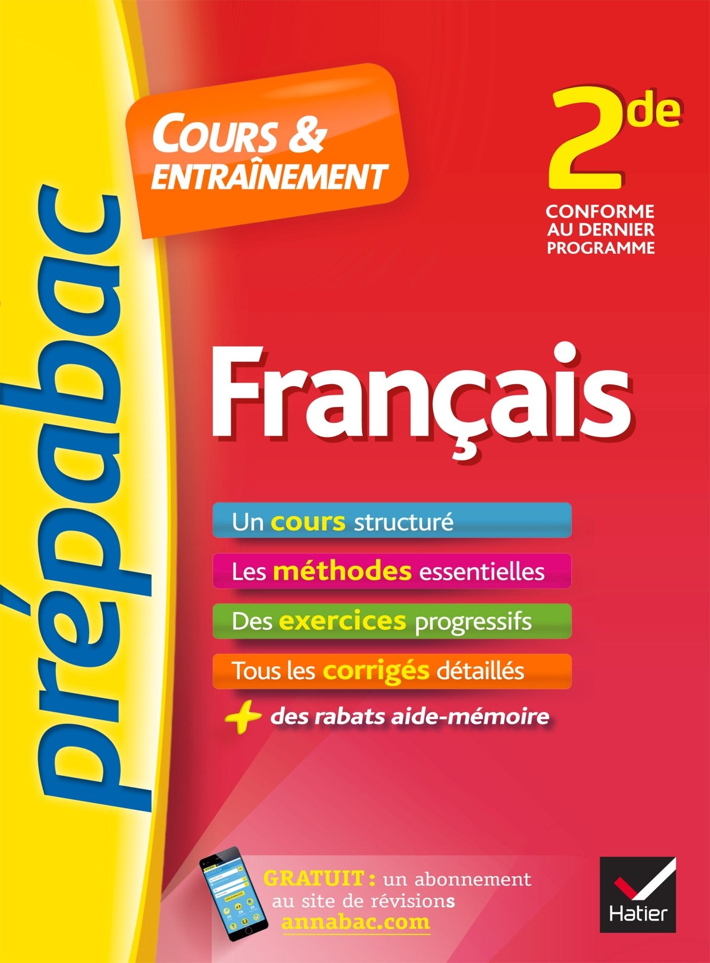 Prepabac Cours et entrainement: 2de - Francais Foreign Languages ​​& Dictionaries