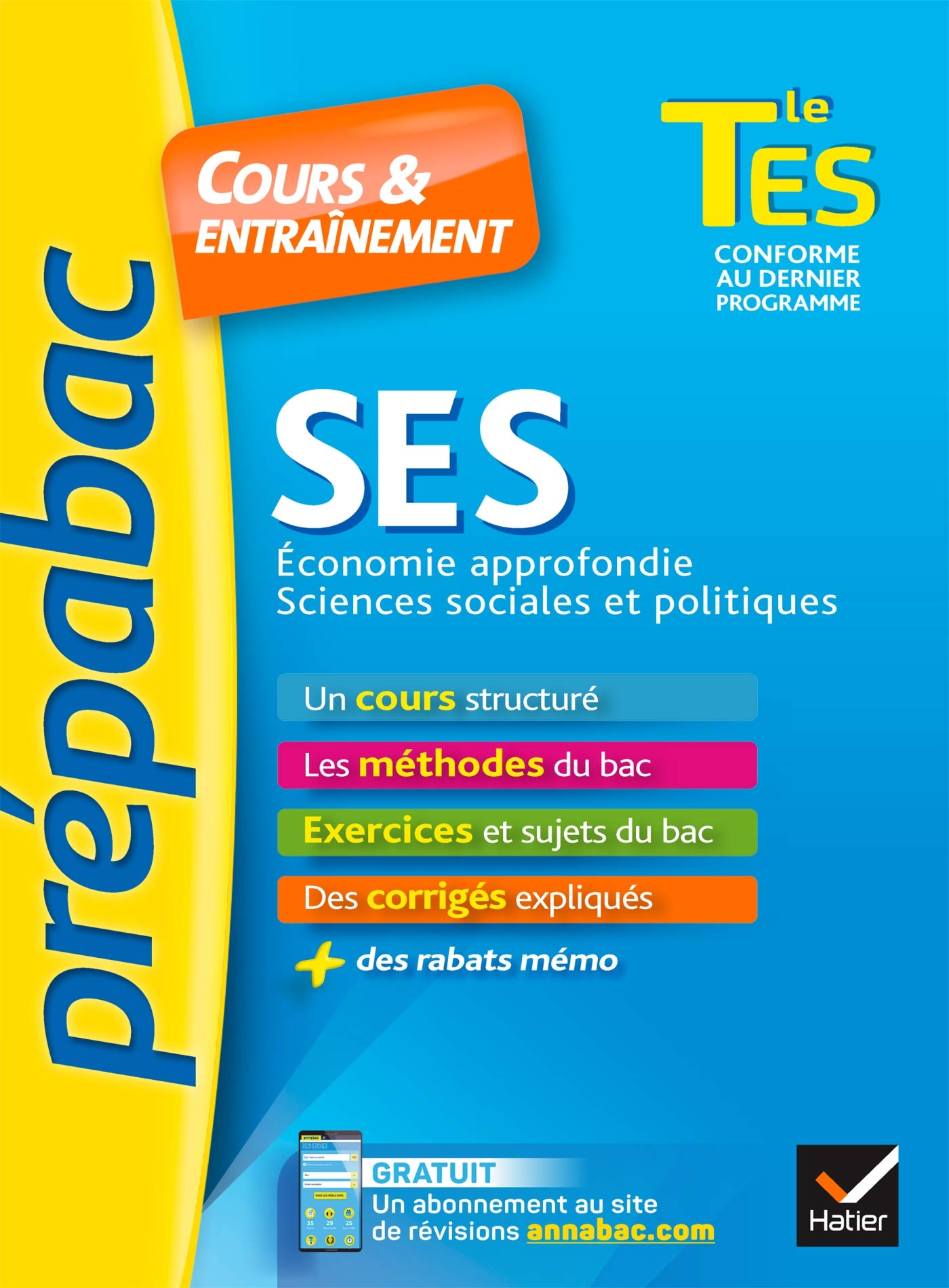 Prepabac Cours et entrainement: Tle - SES - ES (Specifique & specialit Professional & Reference Books