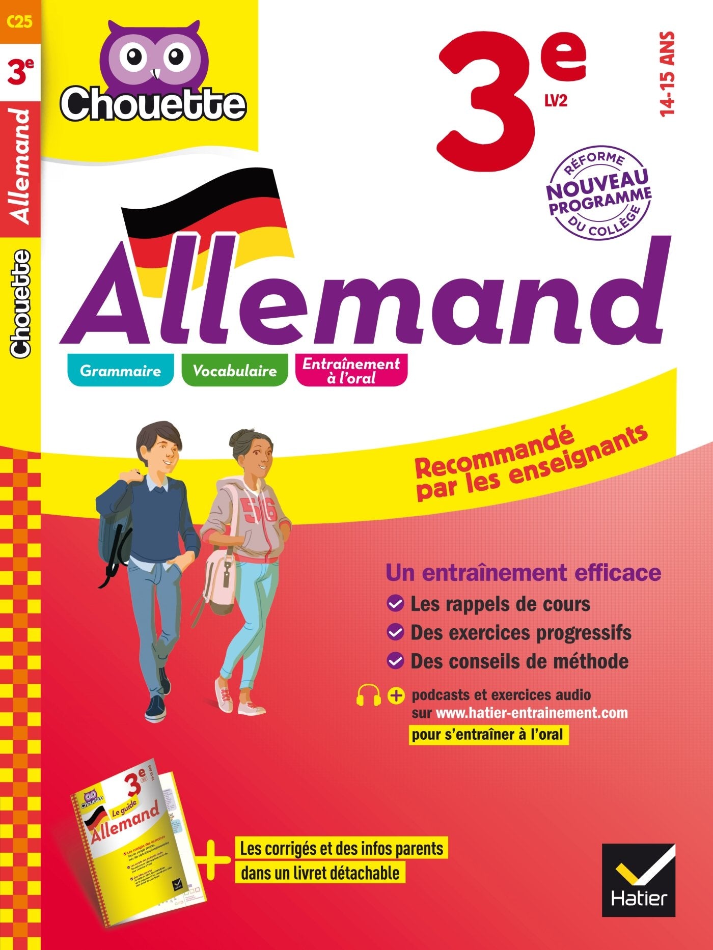 Allemand 3e - LV2 (niveau A2): cahier d'entraînement et de révision Books