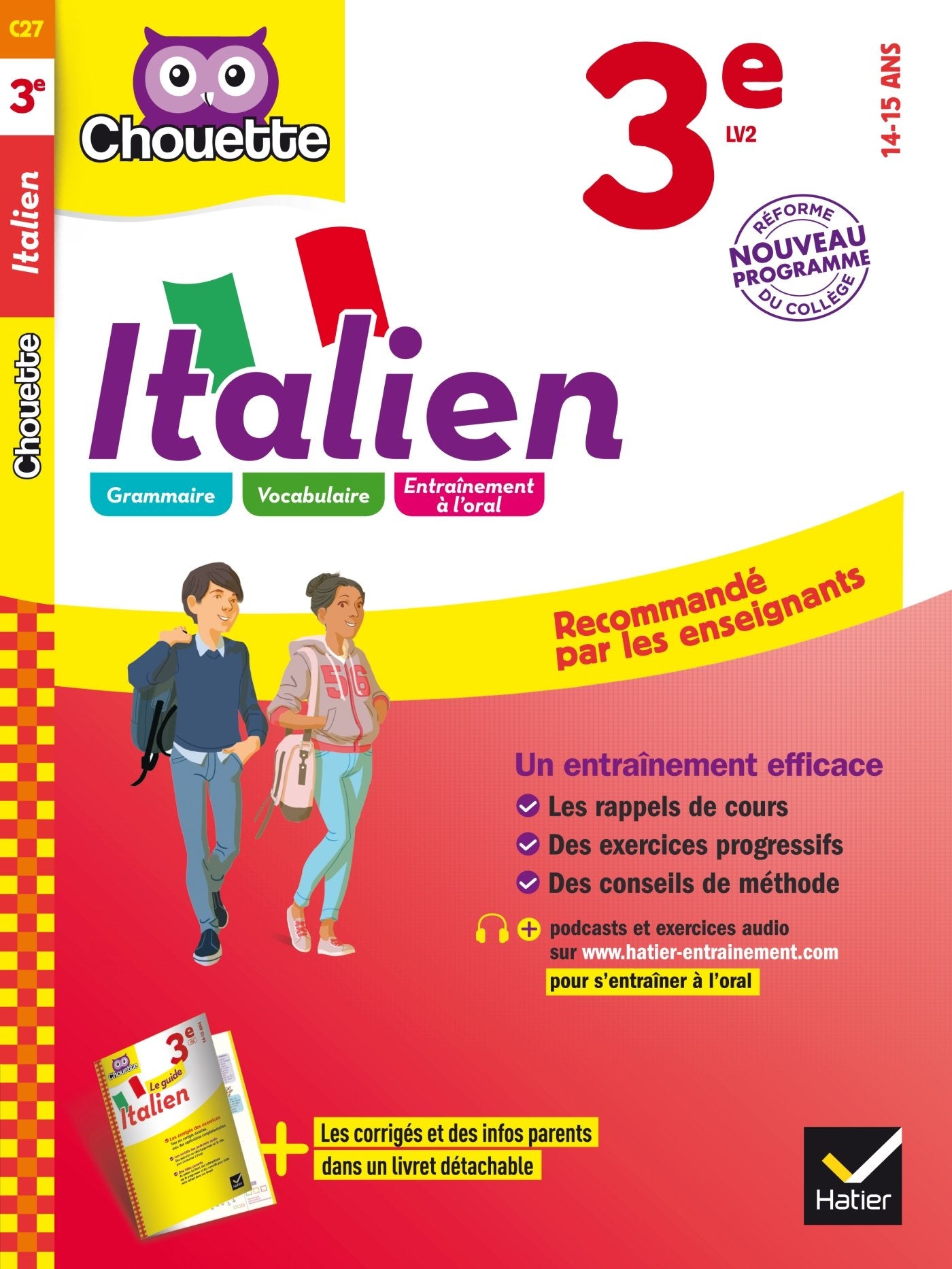 Italien 3e - LV2 (niveau A2): cahier d'entraînement et de révision Books