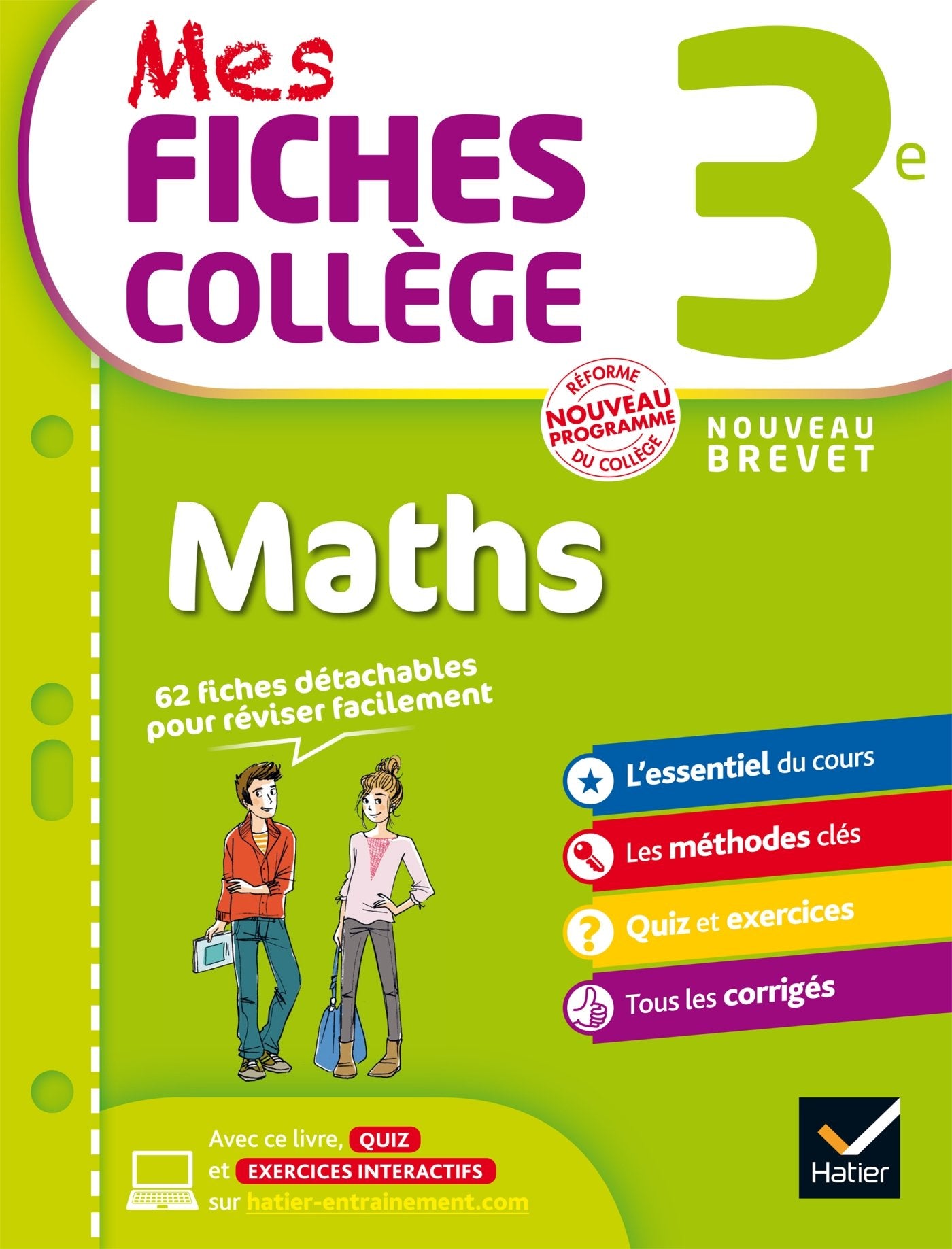 Mes fiches collège Maths 3e: 40 fiches de révision et 200 exercices corrigés Non-fiction