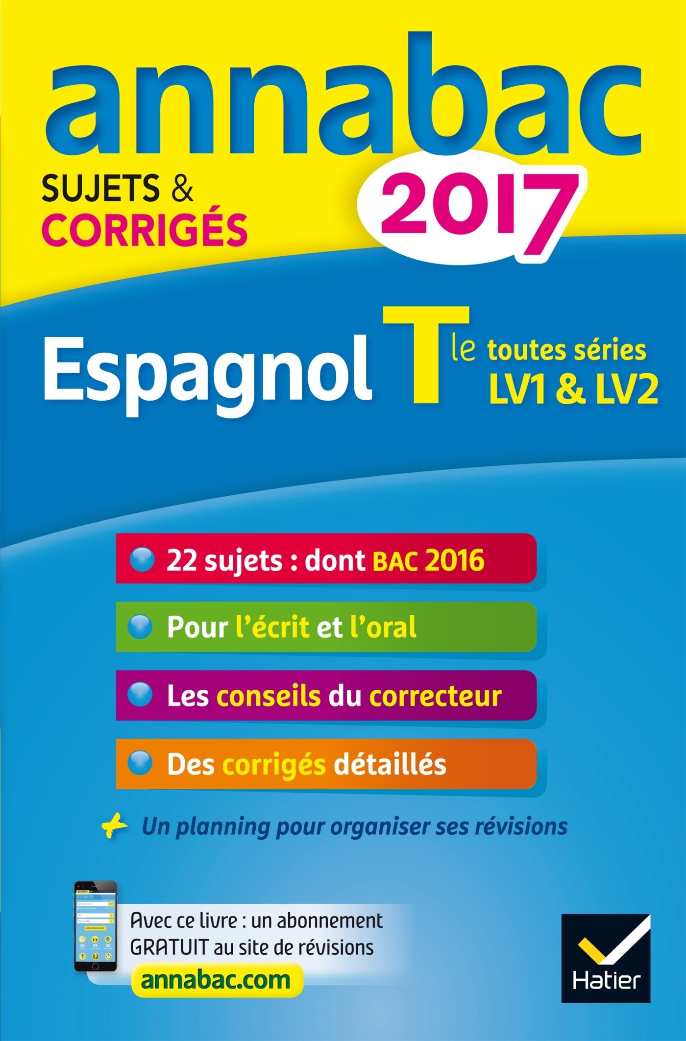 Espagnol Tle toutes séries - LV1 et LV2: Sujets et corrigés Books
