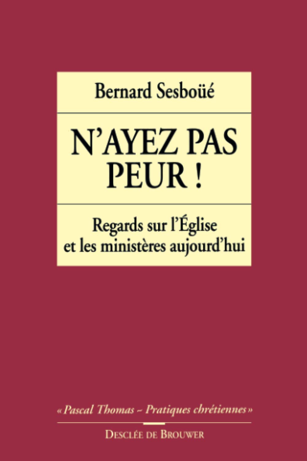 N'ayez pas peur, les ministères des laics book