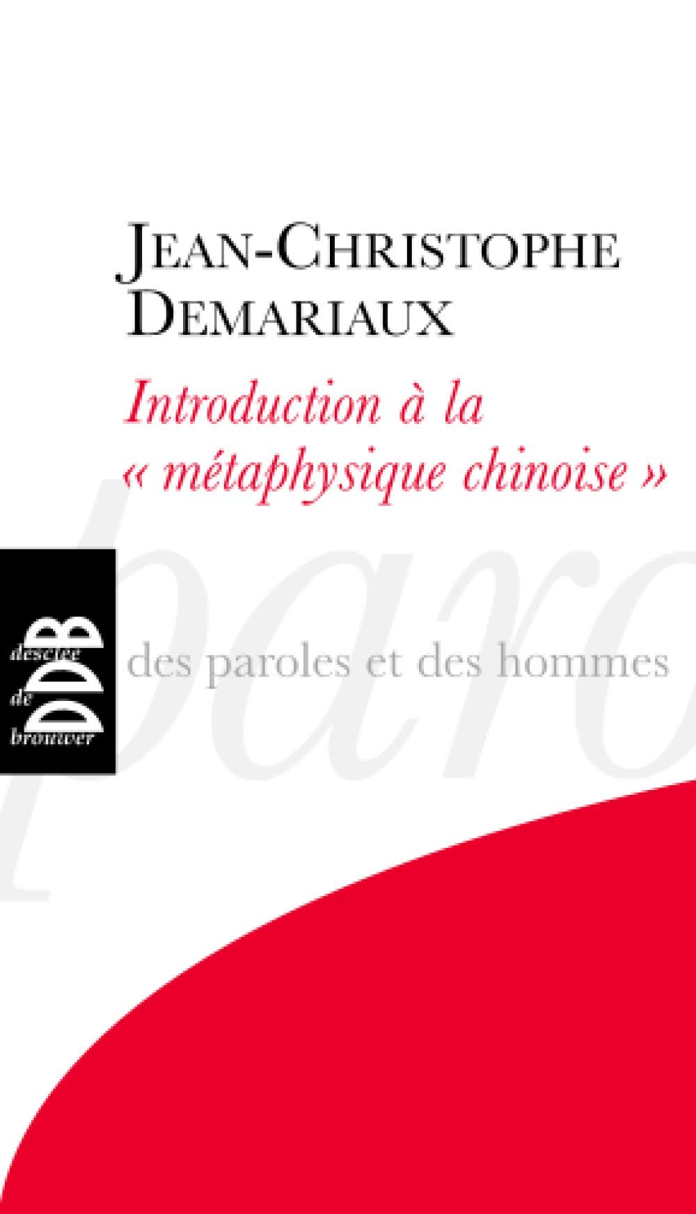 Introduction à la métaphysique chinoise"" book