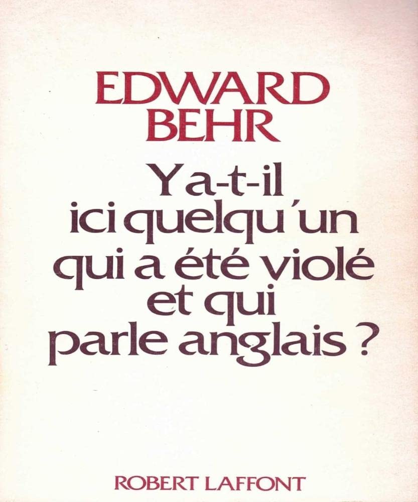 Y a-t-il quelqu'un qui a été violé et qui parle anglais ? book