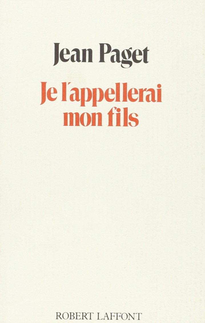 Je l'appellerai mon fils book