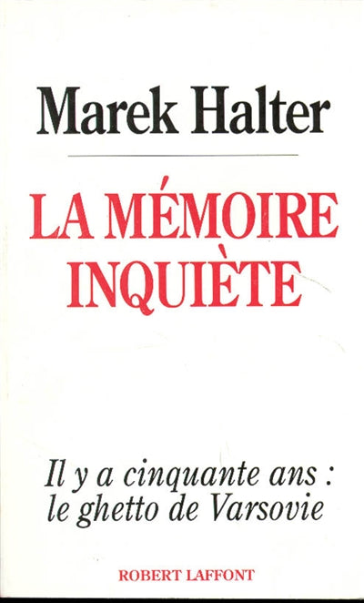 Product Image: La Mémoire inquiète