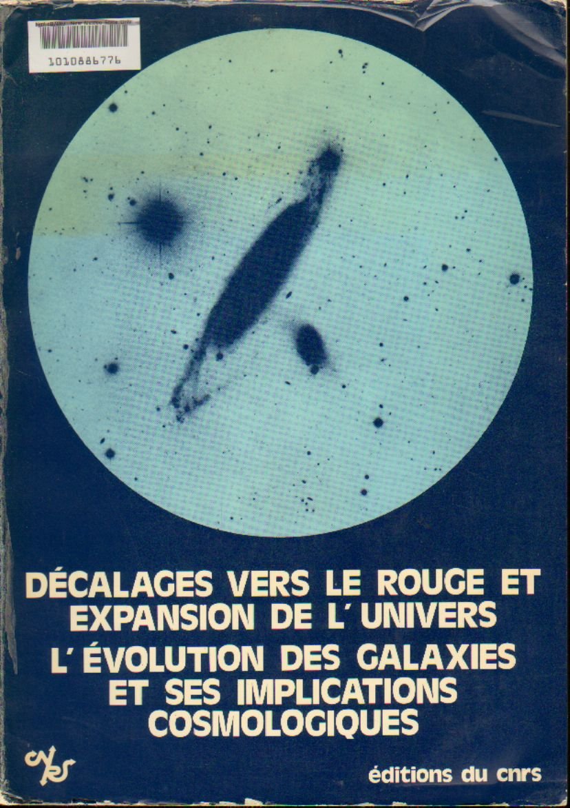 Décalages vers le rouge et expansion de l'univers book