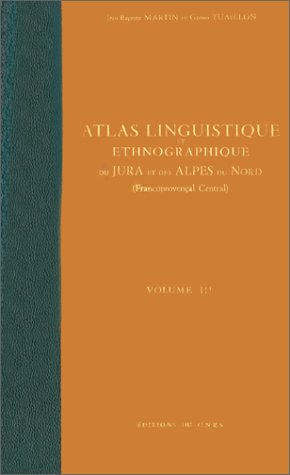 Atlas Linguist France-Jura et Alpes du Nord , 3 Books