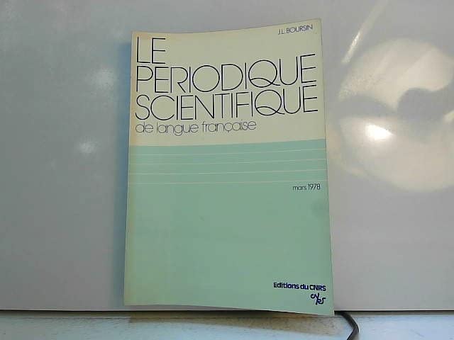 Le Périodique scientifique de langue française book