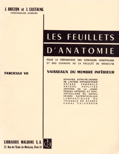 Les Feuillets d'anatomie: Tome 7, Vaisseaux du membre inférieur Books