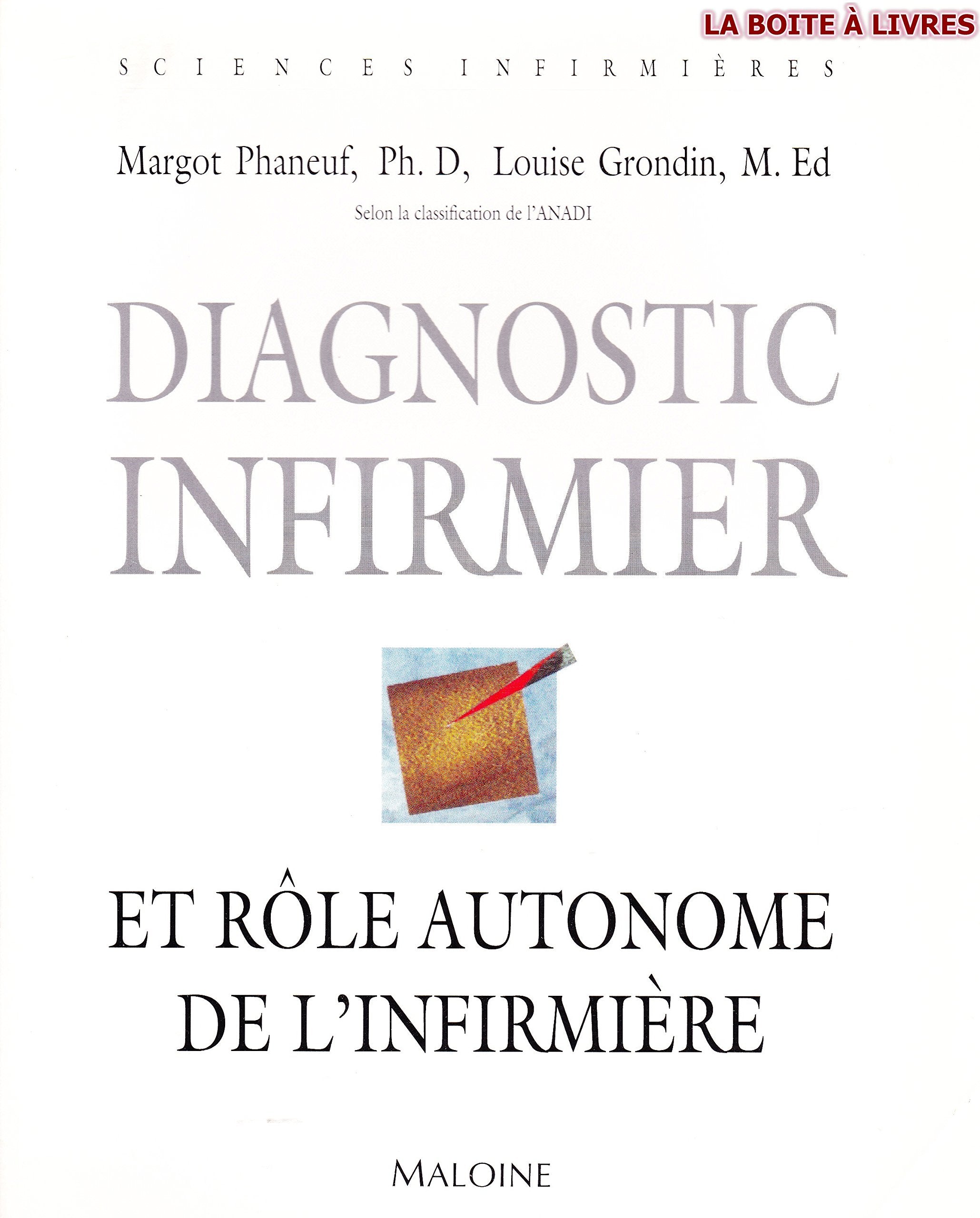 Diagnostic infirmier et rôle autonome de l'infimière: Selon la classification de l'ANADI Books