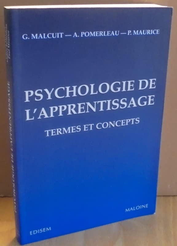 Psychologie de l'apprentissage: Termes et concepts book