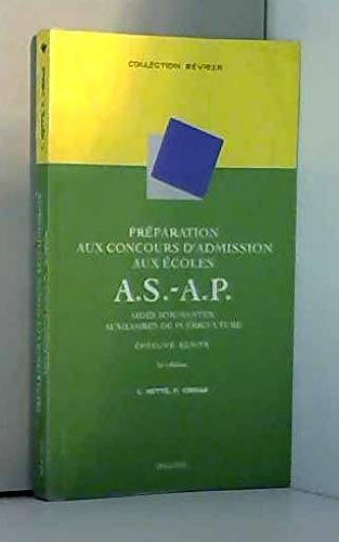 Préparation concours d'admission des écoles d'Aide-soignant-Auxilaire de puériculture, 2e édition book