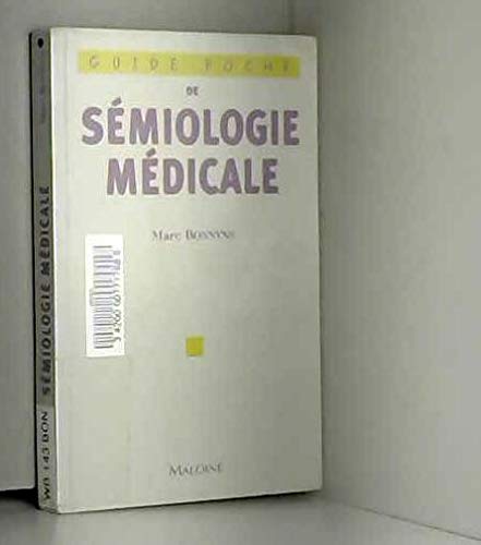 Guide de poche de Sémiologie médicale book