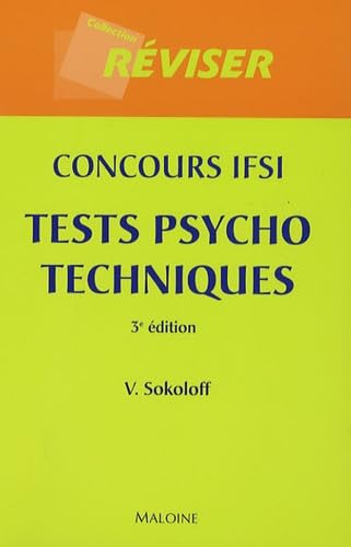 Concours d'entrée IFSI: Tests psychotechniques book