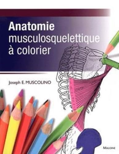 anatomie musculosquelettique a colorier book