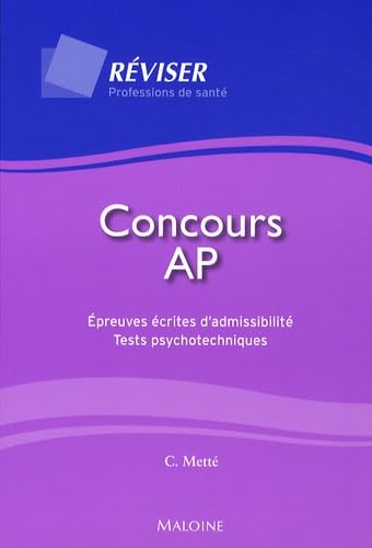 concours ap. epreuves ecrites d'admissibilite. tests psychotechniques book