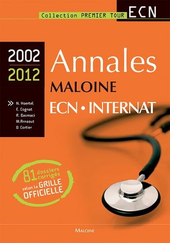 annales maloine ecn internat 2002-2012 book