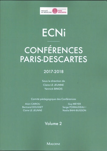 ECNi : conférences Paris-Descartes : 2017-2018. Vol. 2 book