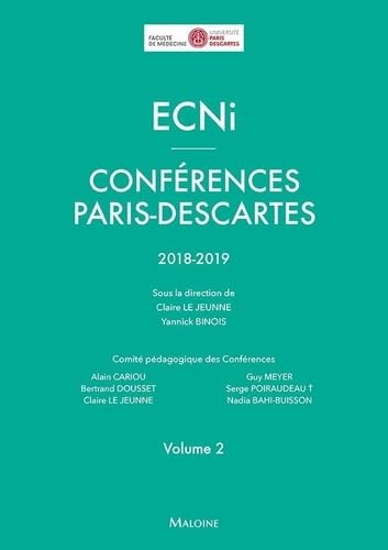 ECNI conferences paris-descartes volume 2 2018-2019 book