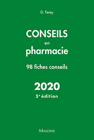 Conseils en pharmacie 2020 : 98 fiches conseils book